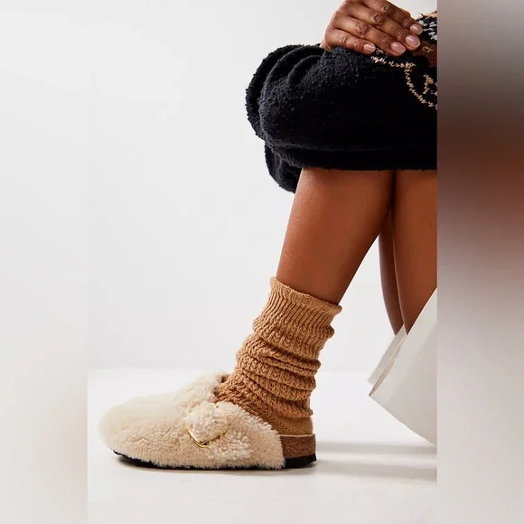 New Birkenstock Boston Big Buckle Teddy Shearling Clogs - Picture 7 of 14